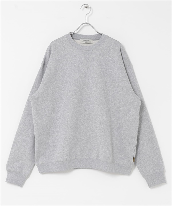 厚磅棉質基本款休閒上衣(麻花灰-M-GRAY)