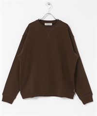 厚磅棉質基本款休閒上衣(深棕色-M-DARK BROWN)