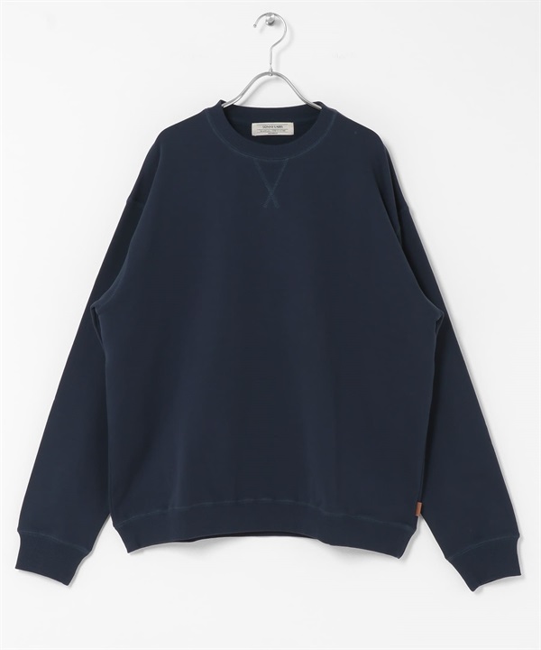 厚磅棉質基本款休閒上衣(藏青色-M-NAVY)