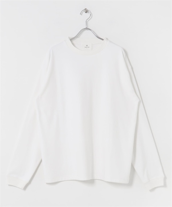 柔軟彈性長袖T恤(米色-M-OFF WHITE)