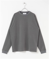 柔軟彈性長袖T恤(炭灰色-M-CHARCOAL GRAY)