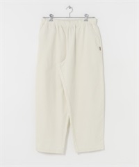 燈芯絨寬版錐形褲(米色-M-OFF WHITE)