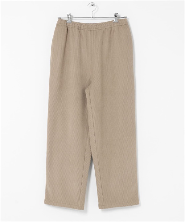 內刷毛燈芯絨寬褲(膚色-M-BEIGE)