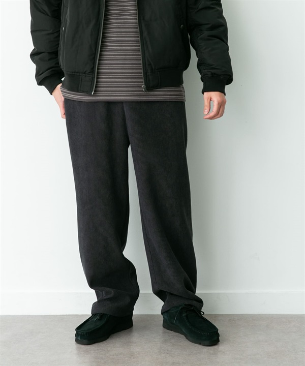 內刷毛燈芯絨寬褲