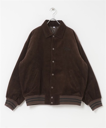 【別注】GEM SPORTSWEAR 燈芯絨填充夾克(深棕色-M-DARK BROWN)
