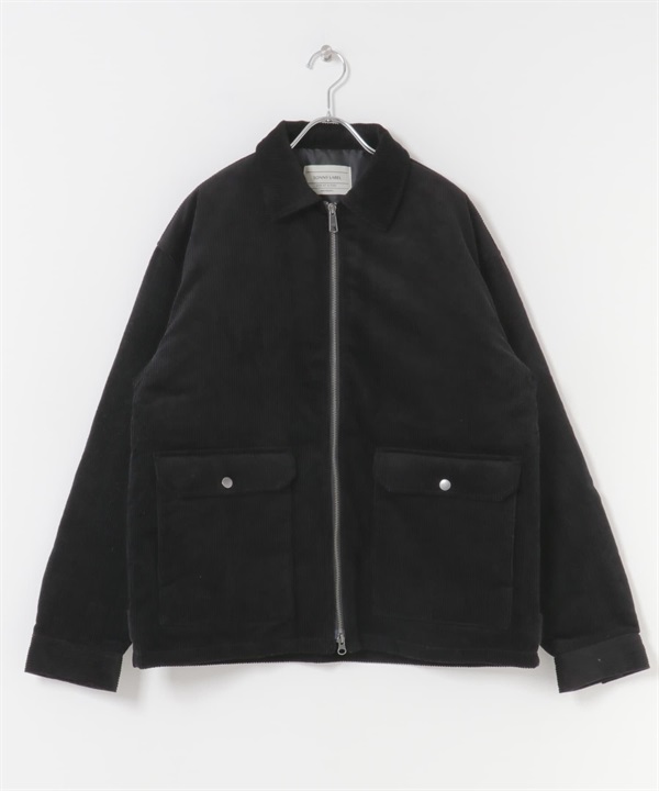 拉鍊短版填充夾克(黑色-M-BLACK)