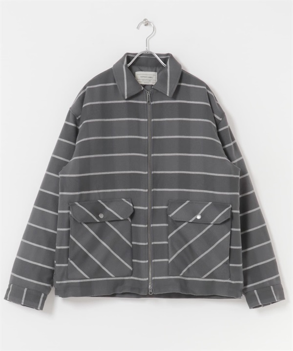 拉鍊短版填充夾克(炭灰色系-M-CHARCOAL GRAY)