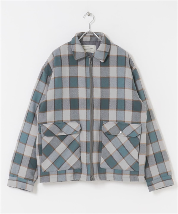 拉鍊短版填充夾克(灰色系-M-其他灰色)