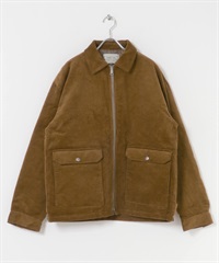 拉鍊短版填充夾克(棕色-M-BROWN)