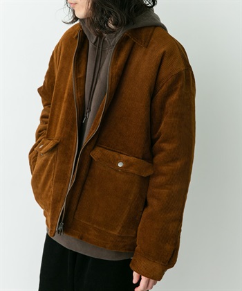 拉鍊短版填充夾克