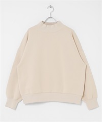 UR TECH 裏起毛微高領上衣(亞麻色-FREE-其他白色)