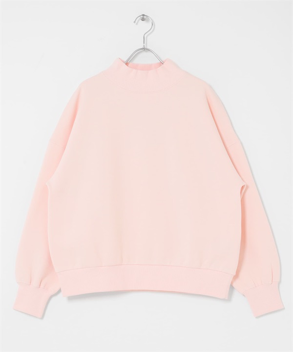 UR TECH 裏起毛微高領上衣(粉紅色-FREE-PINK)