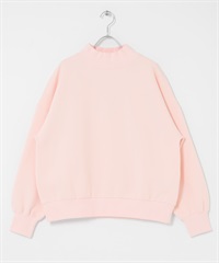 UR TECH 裏起毛微高領上衣(粉紅色-FREE-PINK)