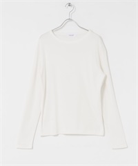 UR TECH 蓄熱基本款長袖T恤(米色-FREE-OFF WHITE)