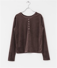 UR TECH 絲絨亨利領套衫(棕色-FREE-BROWN)