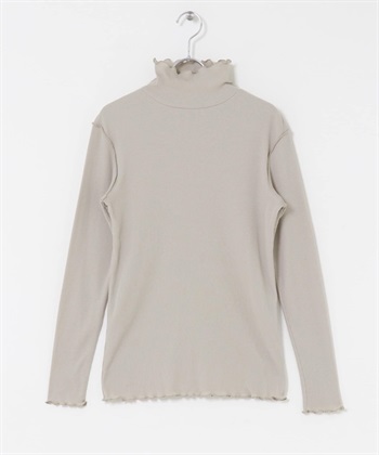 UR TECH 蓄熱高領捲邊套衫(灰膚色-FREE-其他灰色)