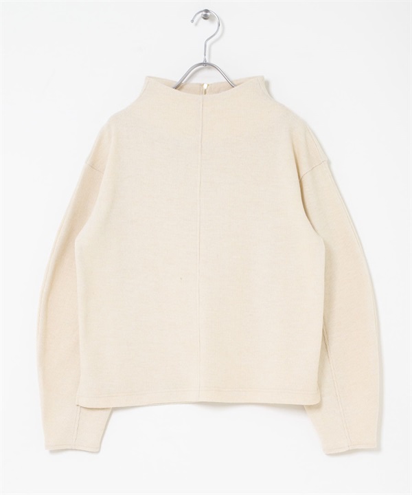 平針織船型領套衫(象牙白-FREE-IVORY)