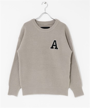 Harris Tweed 字母設計針織衫