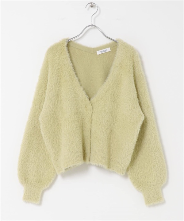 羽毛紗雙面織物開襟衫(薄荷綠-FREE-MINT)