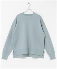 側邊開衩細針織衫(薄荷綠-FREE-MINT)