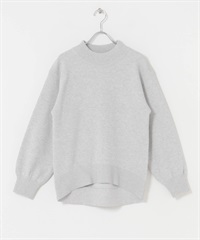 微高領休閒針織衫(麻花灰-FREE-GRAY)