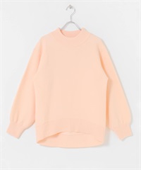 微高領休閒針織衫(淺粉紅色-FREE-LIGHT PINK)