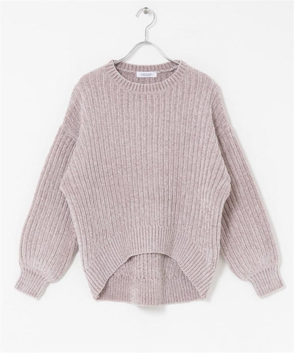 雪尼爾紗針織衫(灰色-FREE-GRAY)