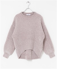 雪尼爾紗針織衫(灰色-FREE-GRAY)