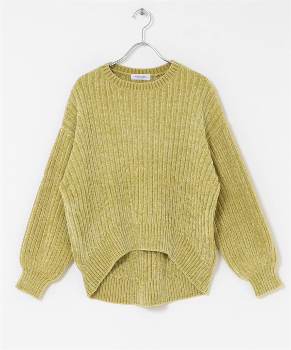 雪尼爾紗針織衫(開心果綠-FREE-其他綠色)