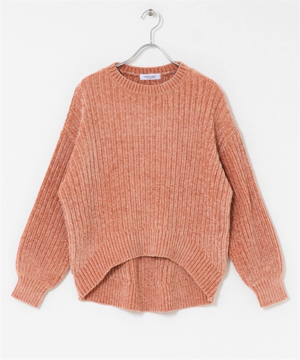 雪尼爾紗針織衫(粉紅色-FREE-PINK)