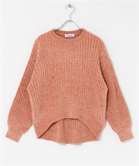 雪尼爾紗針織衫(粉紅色-FREE-PINK)