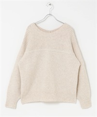 2WAY領型針織衫(米色系-FREE-OFF WHITE)