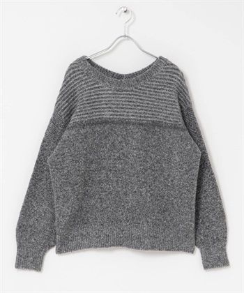 2WAY領型針織衫(灰色系-FREE-GRAY)