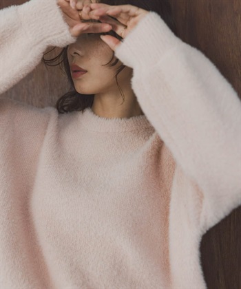 羽毛紗雙面針織衫