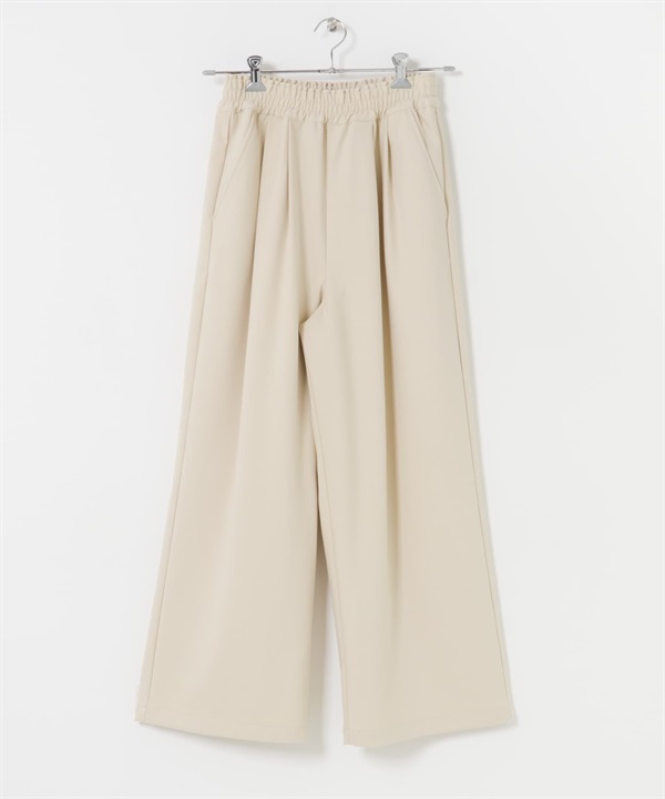 裏起毛輕便寬褲(亞麻色-36-其他白色)