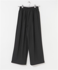 裏起毛輕便寬褲(黑色-36-BLACK)