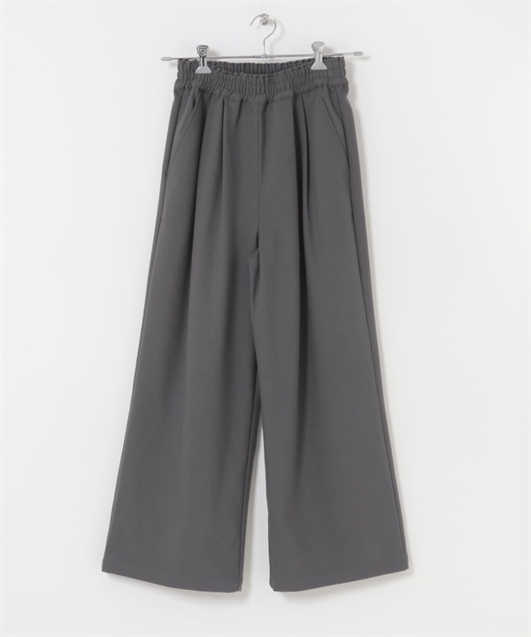 裏起毛輕便寬褲(灰色-36-GRAY)