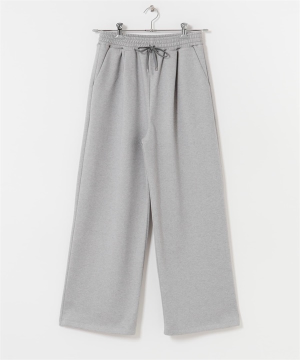 起毛單褶輕便長褲(灰色-FREE-GRAY)