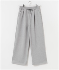 起毛單褶輕便長褲(灰色-FREE-GRAY)