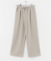 起毛單褶輕便長褲(膚色-FREE-BEIGE)