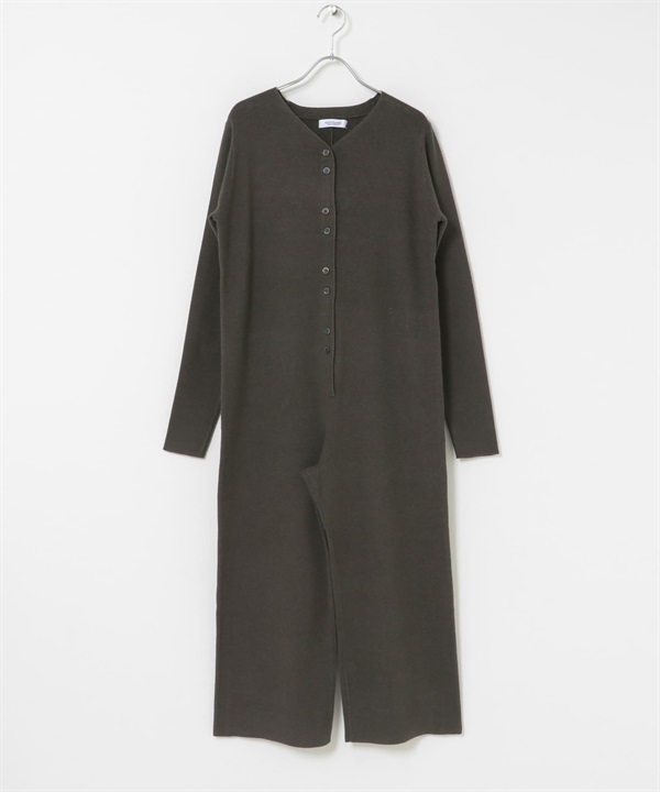 針織連身褲(炭灰色-36-CHARCOAL GRAY)