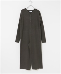 針織連身褲(炭灰色-36-CHARCOAL GRAY)