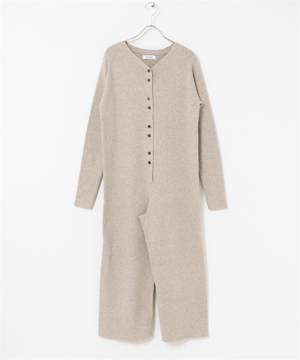 針織連身褲(膚色-36-BEIGE)