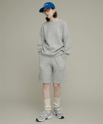 【成套組合】針織衫 × 針織短褲