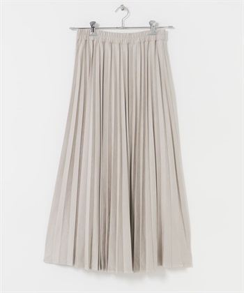 仿麂皮百褶裙(灰色-FREE-GRAY)