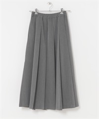 鬆緊帶百褶裙(炭灰色-36-CHARCOAL GRAY)