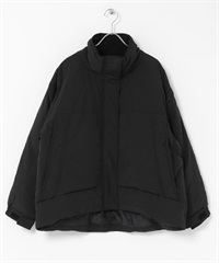 防潑水立領羽絨外套(黑色-FREE-BLACK)