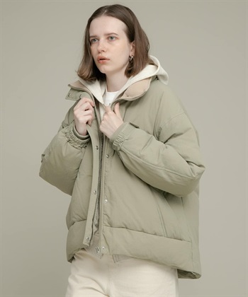 防潑水立領羽絨外套