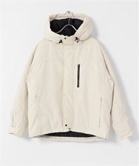 防潑水連帽羽絨外套(象牙白-FREE-IVORY)