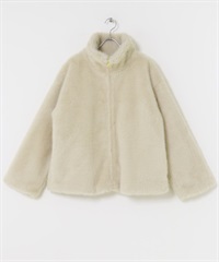 仿皮草夾克(膚色-FREE-BEIGE)